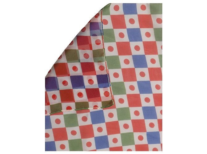 Dolce & Gabbana Sciarpa Stola Carretto in Seta Multicolor - vista 3