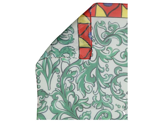 Dolce & Gabbana Foulard quadrato in seta stampata multicolore - vista 2