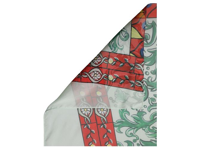 Dolce & Gabbana Carré foulard en soie imprimée multicolore - vue 2