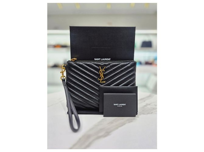 Autre Marque Clutch Black Gold Small - vista 9