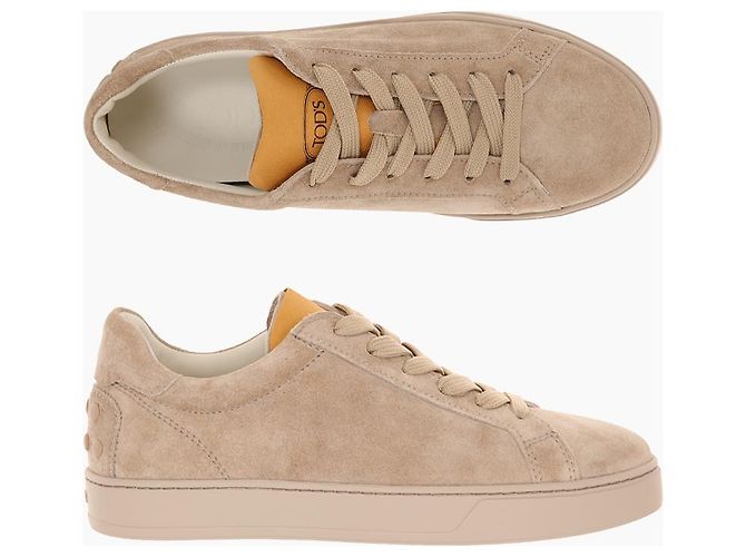 Tod's Sneakers in camoscio rosa da donna - vista 2