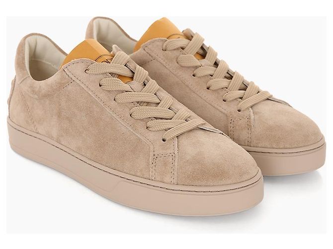 Tod's Sneakers in camoscio rosa da donna - vista 4