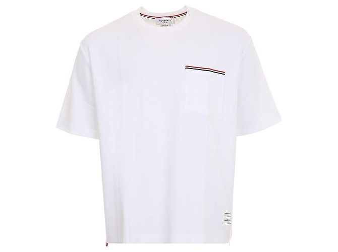 Thom Browne Oversized T-Shirt mit kurzen Ärmeln und Tasche - Ansicht 2