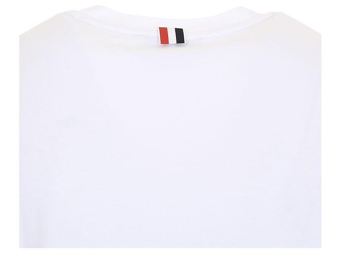 Thom Browne Oversized T-Shirt mit kurzen Ärmeln und Tasche - Ansicht 7