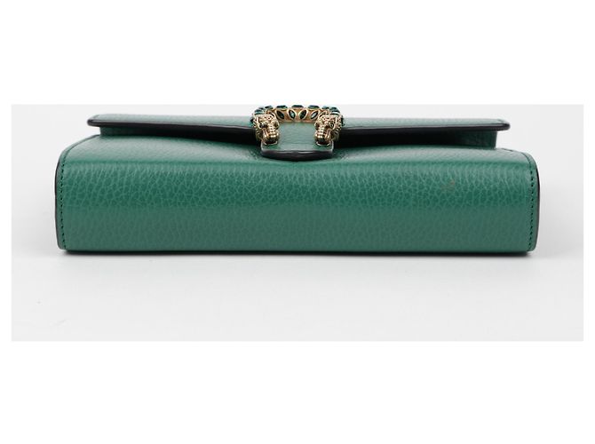 Gucci Cartera de cadena Mini Dionysus de piel Verde - vista 7