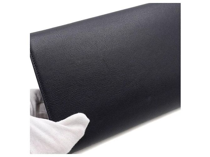 Autre Marque Clutch con patta Monogram Dark Navy - vista 11