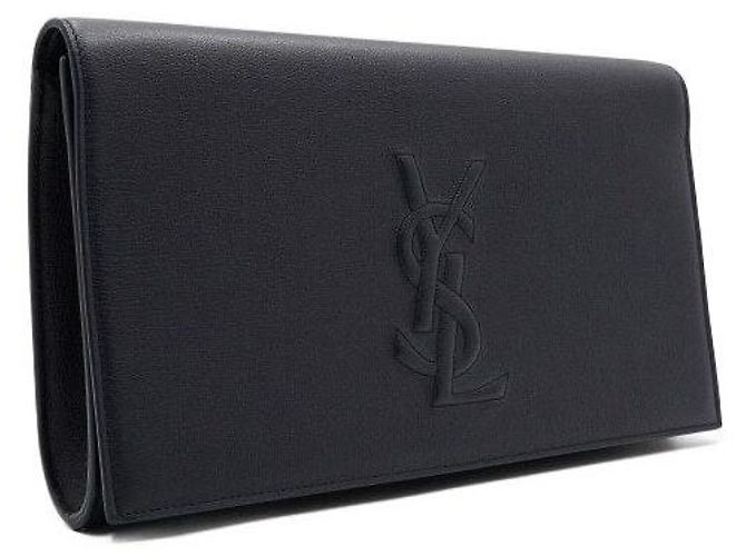 Autre Marque Clutch con patta Monogram Dark Navy - vista 3