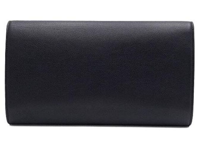 Autre Marque Clutch con patta Monogram Dark Navy - vista 4