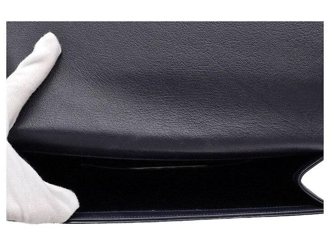 Autre Marque Clutch con patta Monogram Dark Navy - vista 5