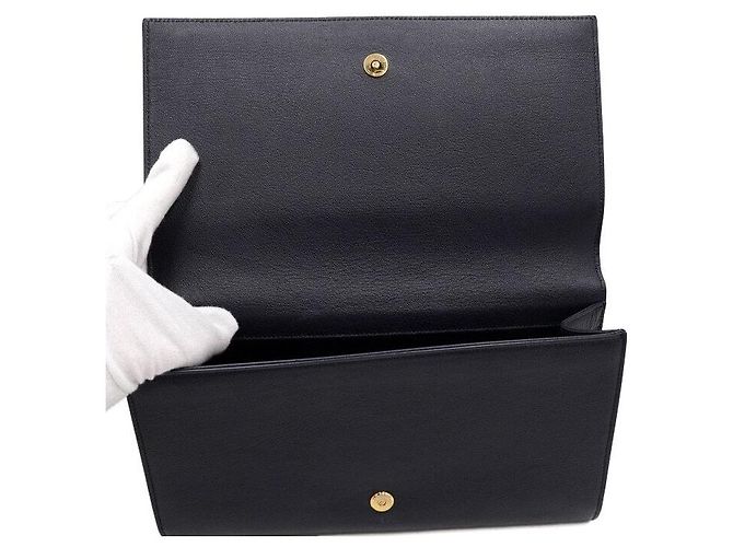 Autre Marque Clutch con patta Monogram Dark Navy - vista 6