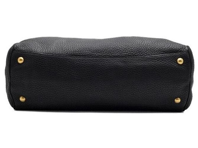 Prada Borsa tote e borsa a tracolla Black Vitello Dino - vista 6