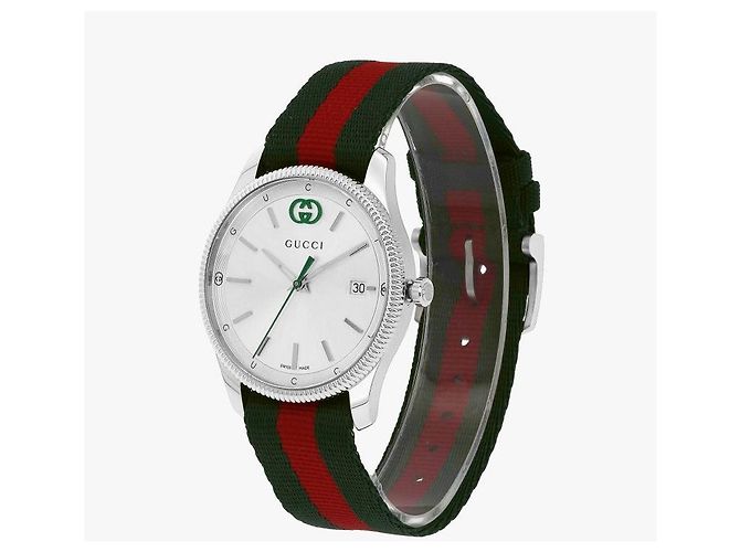 Orologio Gucci NATO Unisex Argento - vista 3