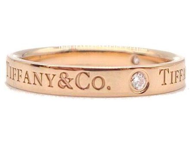Anello Tiffany & Co 3P Diamond Logo Oro Rosa - vista 3