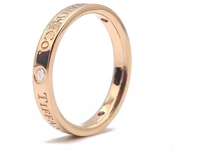 Anello Tiffany & Co 3P Diamond Logo Oro Rosa - vista 5