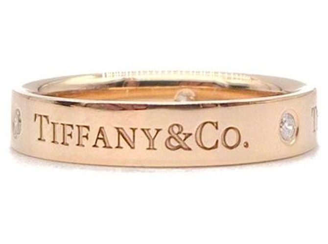 Anello Tiffany & Co Diamond Logo in Oro Rosa - vista 3