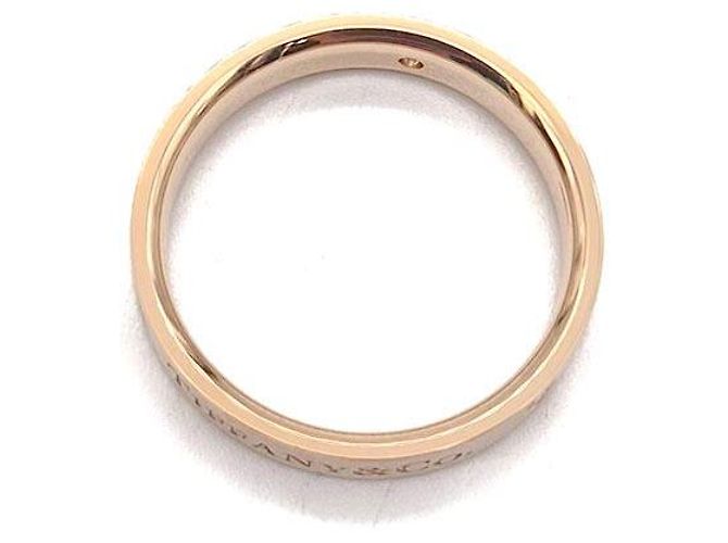 Anello Tiffany & Co Diamond Logo in Oro Rosa - vista 4