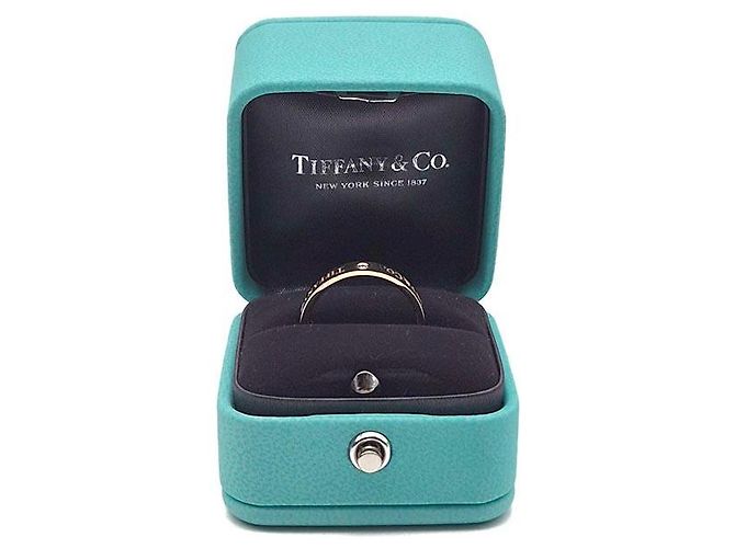 Anello Tiffany & Co Diamond Logo in Oro Rosa - vista 7