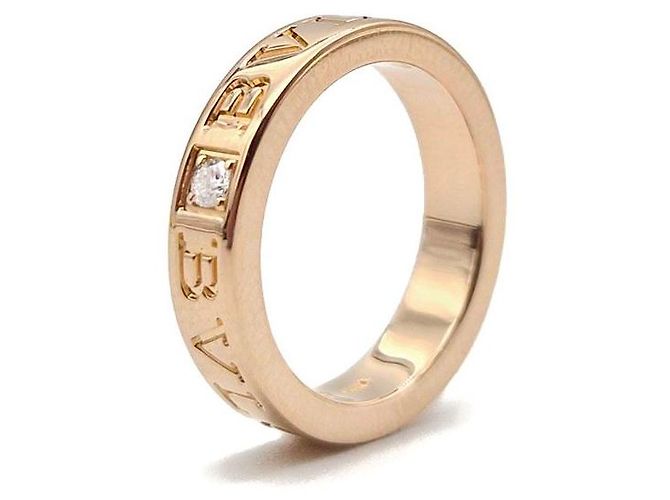 Anello Bulgari Diamond BB Oro Rosa - vista 5