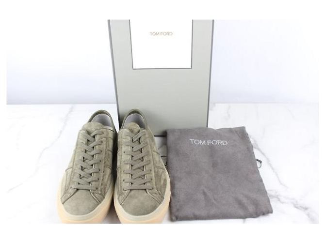 Tom Ford Sneakers Cambridge in camoscio - vista 2