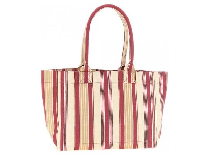 Borsa a mano Isabel Marant rossa in cotone - vista 5