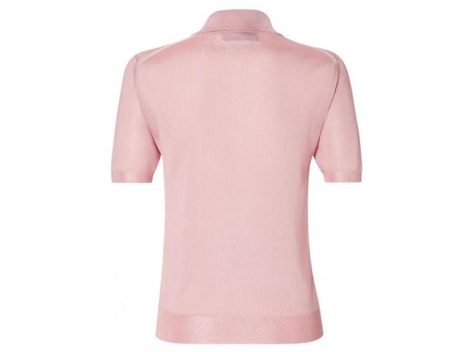 Fendi Poloshirt aus Viskose Hellrosa - Ansicht 5