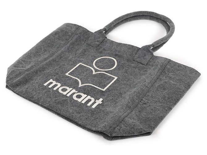 Borsa Tote piccola Isabel Marant nera in cotone - vista 6