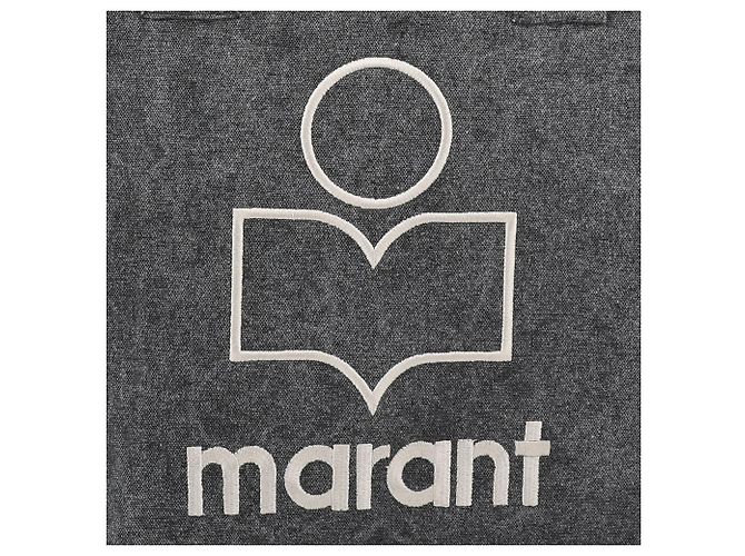 Borsa Tote piccola Isabel Marant nera in cotone - vista 9