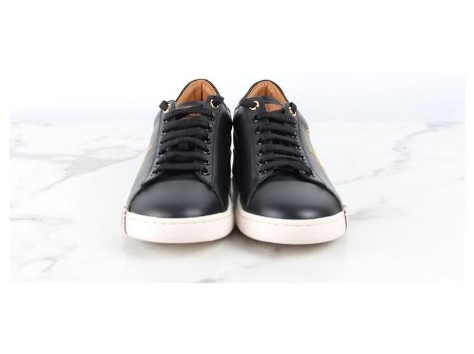 Bally Baskets en cuir Initial Logo - vue 2