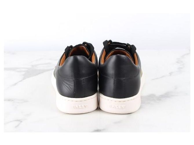 Bally Baskets en cuir Initial Logo - vue 3