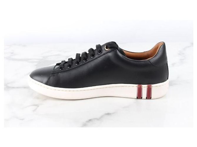 Bally Baskets en cuir Initial Logo - vue 5