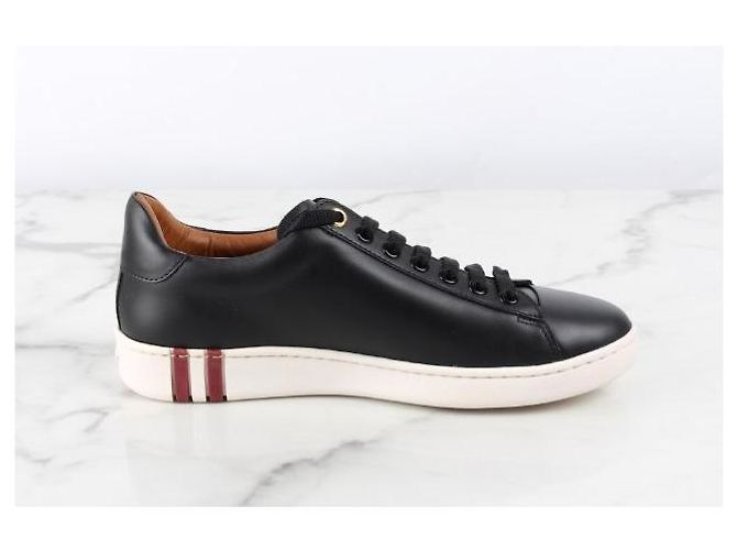 Bally Baskets en cuir Initial Logo - vue 7