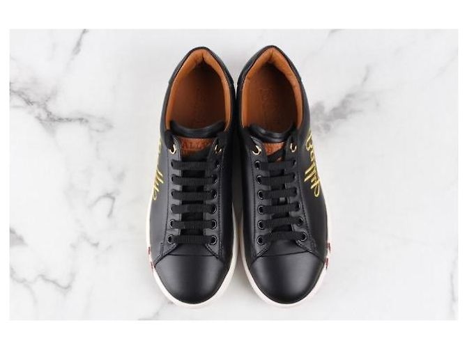 Bally Baskets en cuir Initial Logo - vue 8
