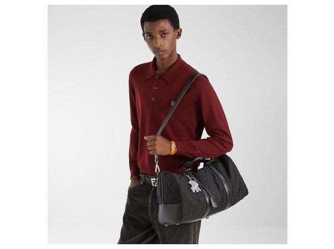 Borsa da viaggio Fendi Medium nera - vista 5