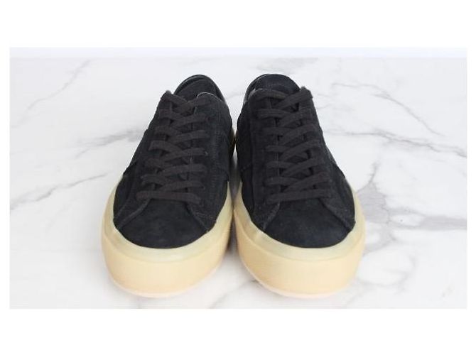 Tom Ford Sneakers Cambridge in camoscio nero - vista 5