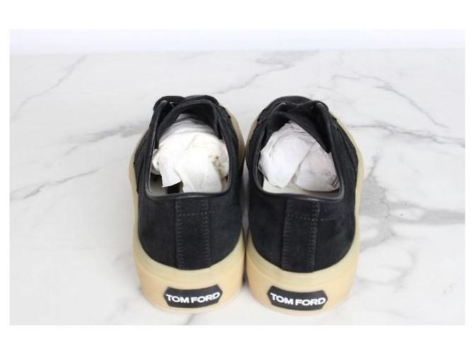 Tom Ford Sneakers Cambridge in camoscio nero - vista 6