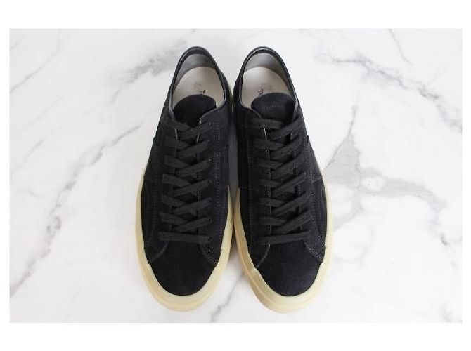 Tom Ford Sneakers Cambridge in camoscio nero - vista 7
