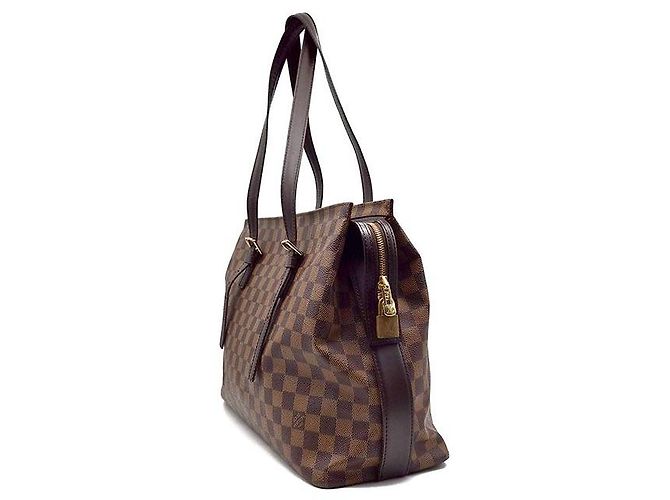 Louis Vuitton Damier Chelsea Tote Bag Leder Braun - Ansicht 2