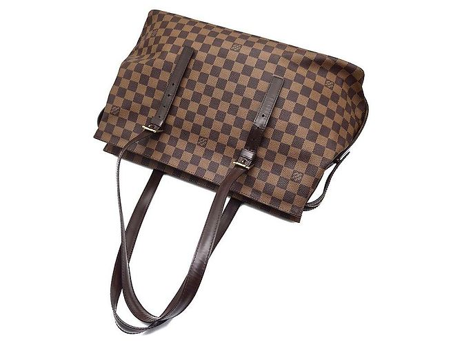 Louis Vuitton Damier Chelsea Tote Bag Leder Braun - Ansicht 4