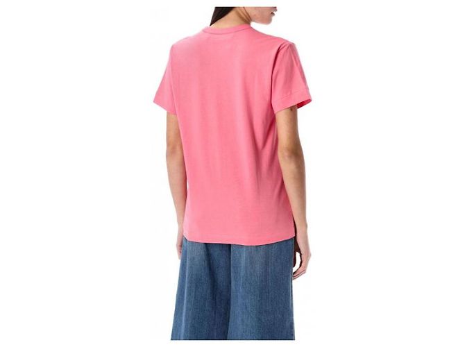 Comme Des Garcons Kurzarm-T-Shirt mit rotem Herz-Patch AX - Ansicht 5