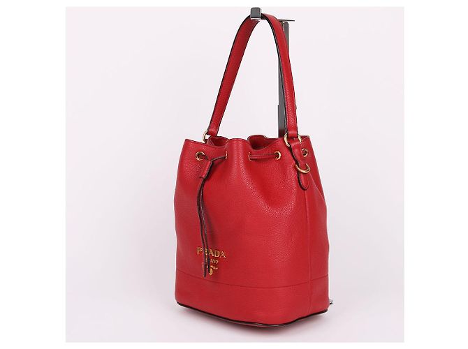 Prada Borsa a Secchiello Vitello con Manico Superiore - vista 3