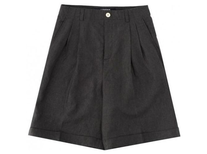 Jacquemus Short Pastel Shorts Dunkelgrau Leinen - Ansicht 4