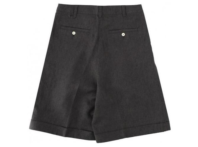 Jacquemus Short Pastel Shorts Dunkelgrau Leinen - Ansicht 6