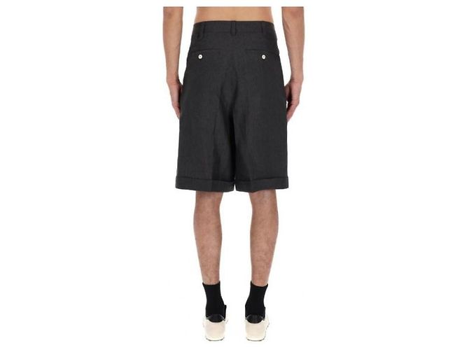 Jacquemus Short Pastel Shorts Dunkelgrau Leinen - Ansicht 8