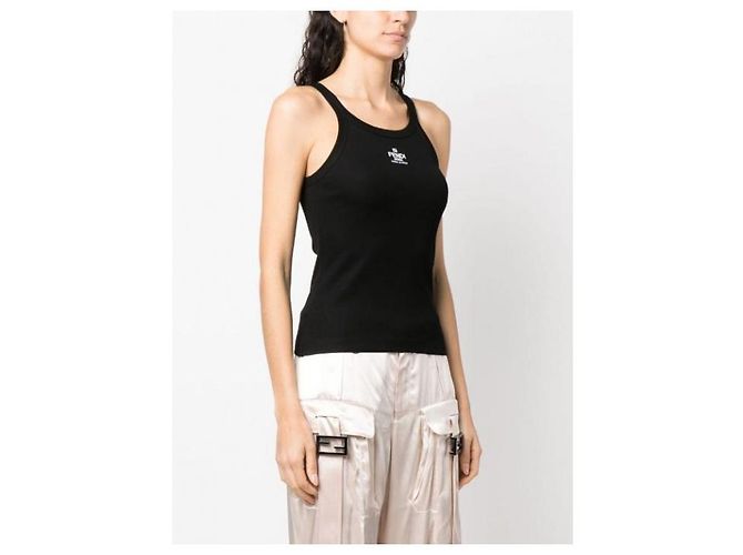 Fendi Baumwoll-Top mit besticktem Logo - Ansicht 7