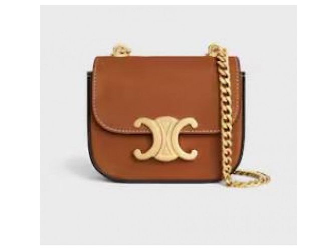 Céline Mini Chain Bag aus Nubuck-Kalbsleder - Ansicht 5