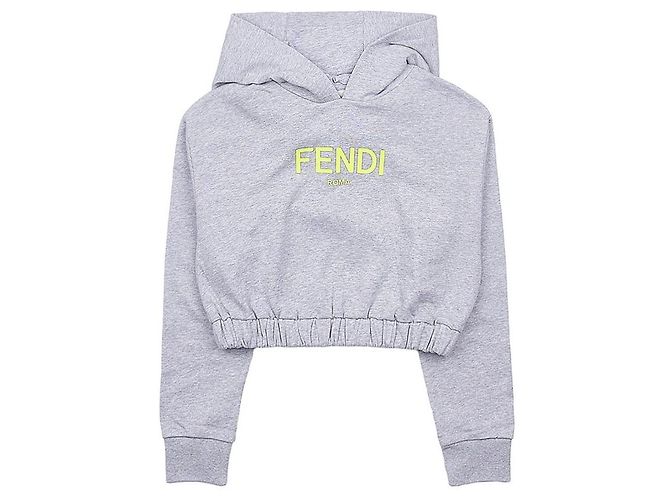 Fendi Hoodie de algodão com estampado de logótipo - vista 10