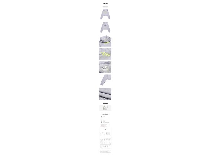 Fendi Hoodie de algodão com estampado de logótipo - vista 11