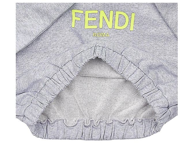 Fendi Hoodie de algodão com estampado de logótipo - vista 8