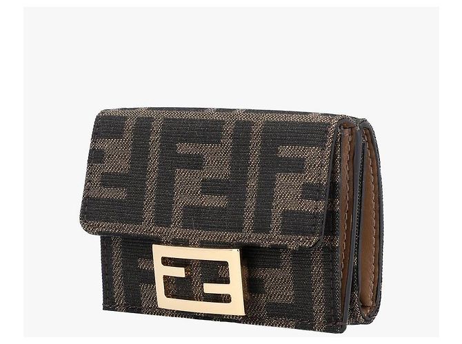Fendi Cartera Micro Trifold Monogram - vista 4