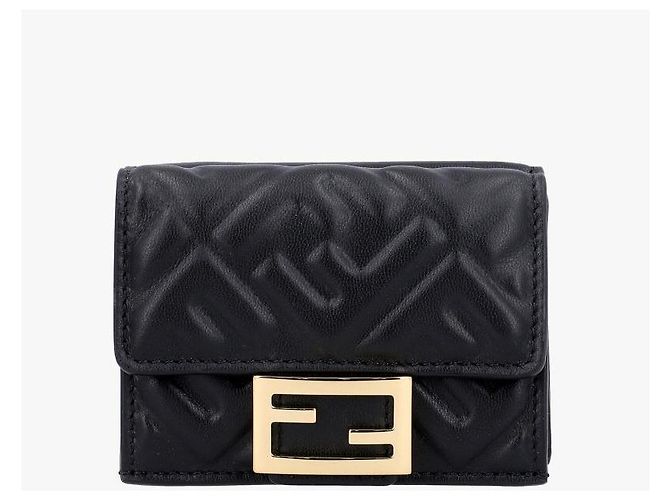 Fendi Portafoglio Micro Tri-Fold Monogram Baguette - vista 2